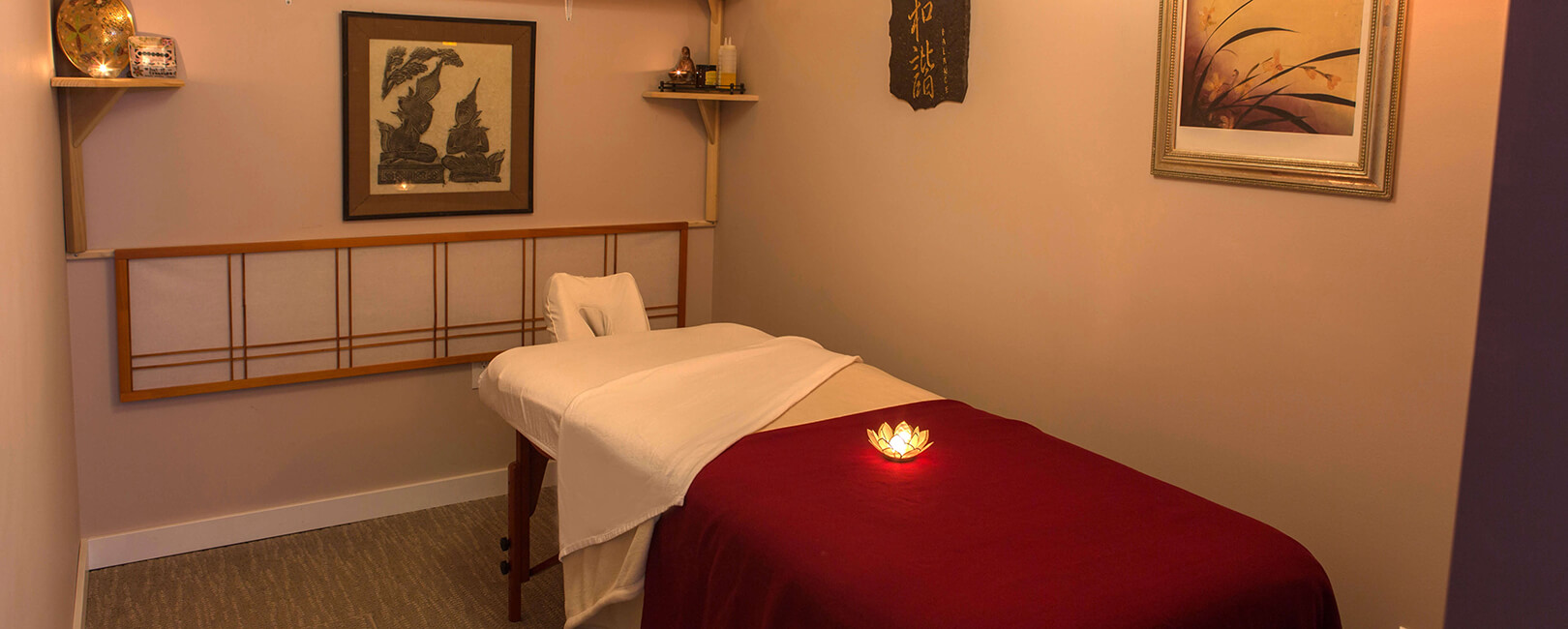 An inside view of the Renee Byrd Healing Arts Massage Studio